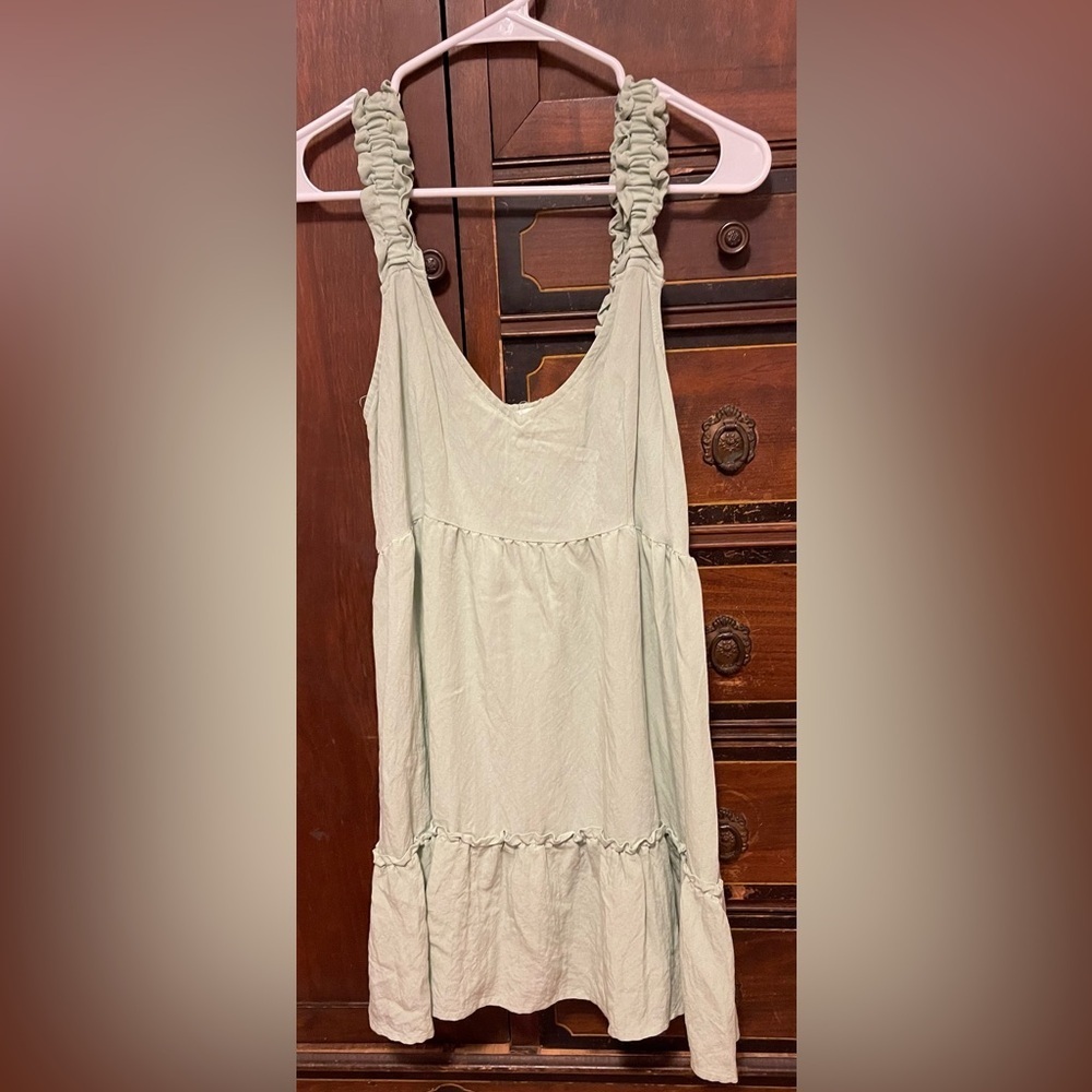 Blu Pepper Light Green Mini Dress
